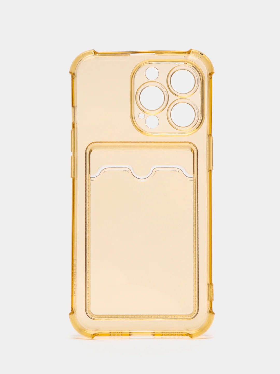 Бронзовый чехол для iPhone 13 Pro, с карманом для карт