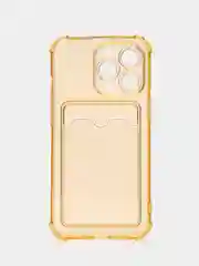 Бронзовый чехол для iPhone 13 Pro, с карманом для карт