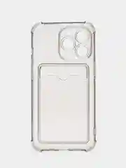 Серый чехол для iPhone 13 Pro, с карманом для карт