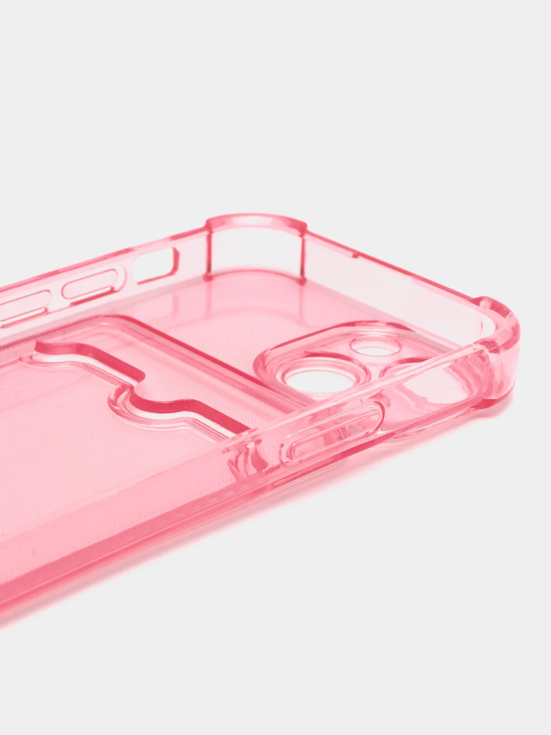 Розовый чехол для iPhone 13 Mini с карманом для карт