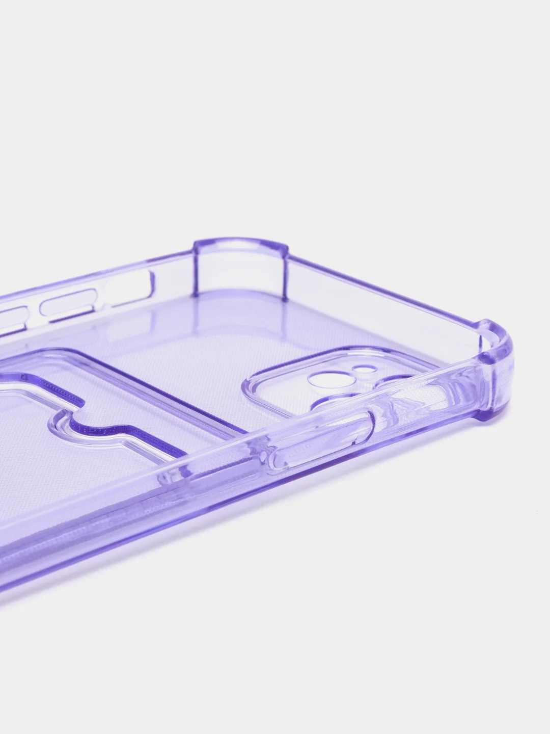 Лавандовый чехол для iPhone 12, с карманом для карт