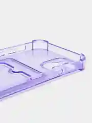 Лавандовый чехол для iPhone 12, с карманом для карт