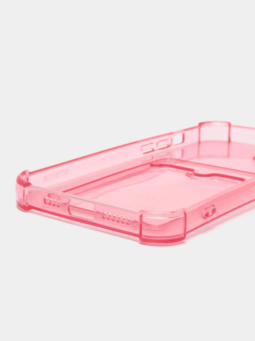 Прозрачный чехол для iPhone 14 Plus, с карманом для карт