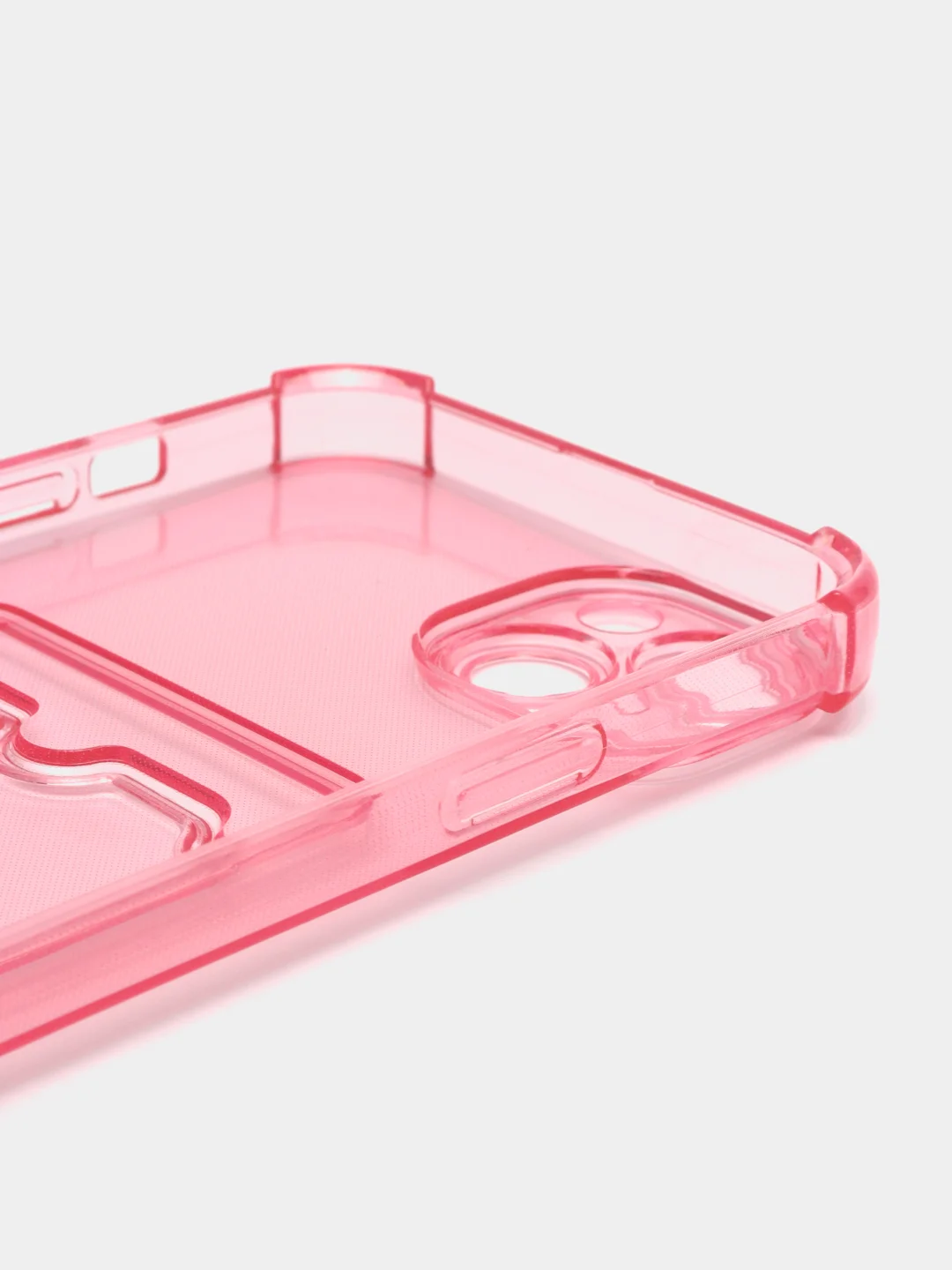 Прозрачный чехол для iPhone 14 Plus, с карманом для карт
