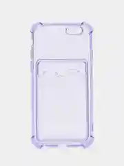 Лавандовый чехол для iPhone 6, с карманом для карт