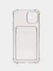 Серый чехол для iPhone 11 Pro, с карманом для карт