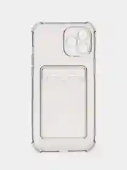 Серый чехол для iPhone 12 Pro Max, с карманом для карт