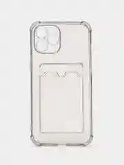 Серый чехол для iPhone 12 Pro Max, с карманом для карт