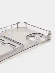 Серый чехол для iPhone 14 Plus, с карманом для карт