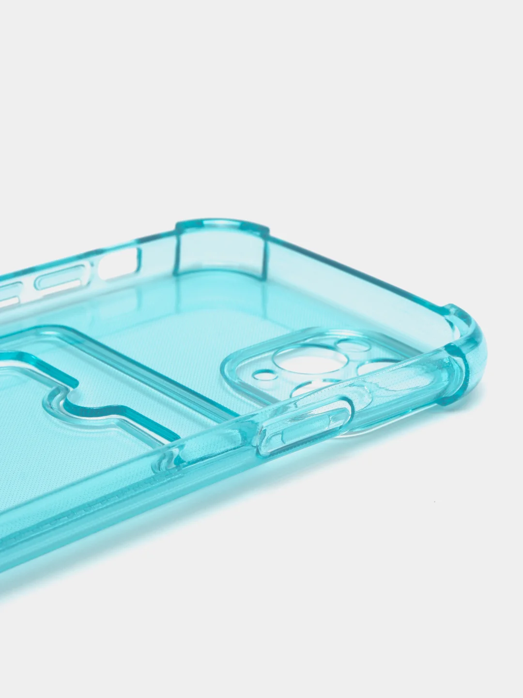 Бирюзовый чехол для iPhone 11 Pro, с карманом для карт