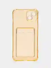 Бронзовый чехол для iPhone 14 Plus, с карманом для карт