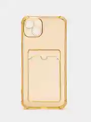 Бронзовый чехол для iPhone 14 Plus, с карманом для карт