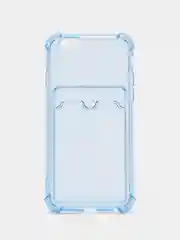 Синий чехол для iPhone 6, с карманом для карт