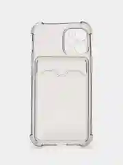 Серый чехол для iPhone 12 Mini, с карманом для карт