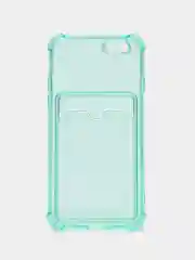 Салатовый чехол для iPhone 6, с карманом для карт