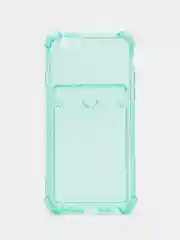 Салатовый чехол для iPhone 6, с карманом для карт