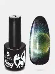 Зеленый гель лак  Foxy Expert кошачий глаз 9D (CATS EYE 9D) , 8 ml