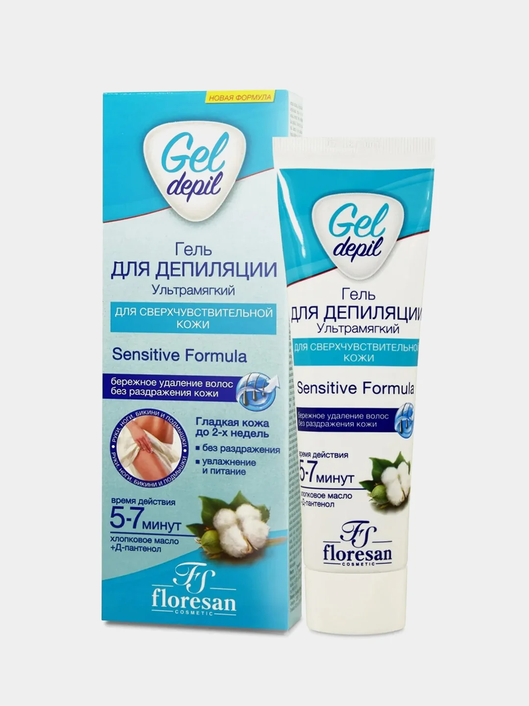Ледяной крем гель депилятор, для депиляции тела Floresan Gel Depil, 100 мл