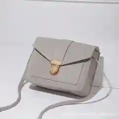 Серый меланж сумка женская, кросс-боди