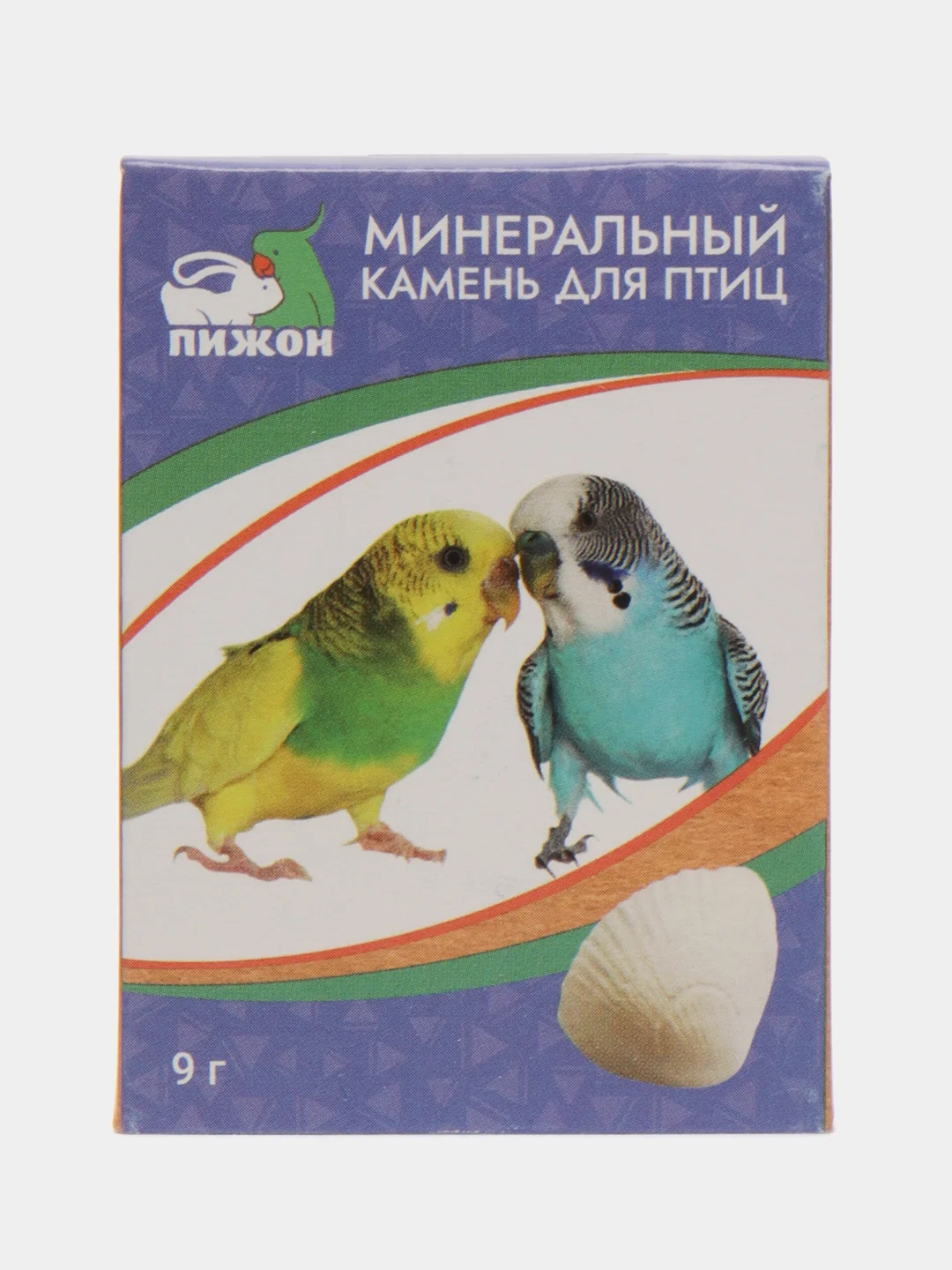 Бежевый меланж минеральный камень для птиц