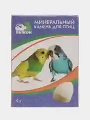 Бежевый меланж минеральный камень для птиц
