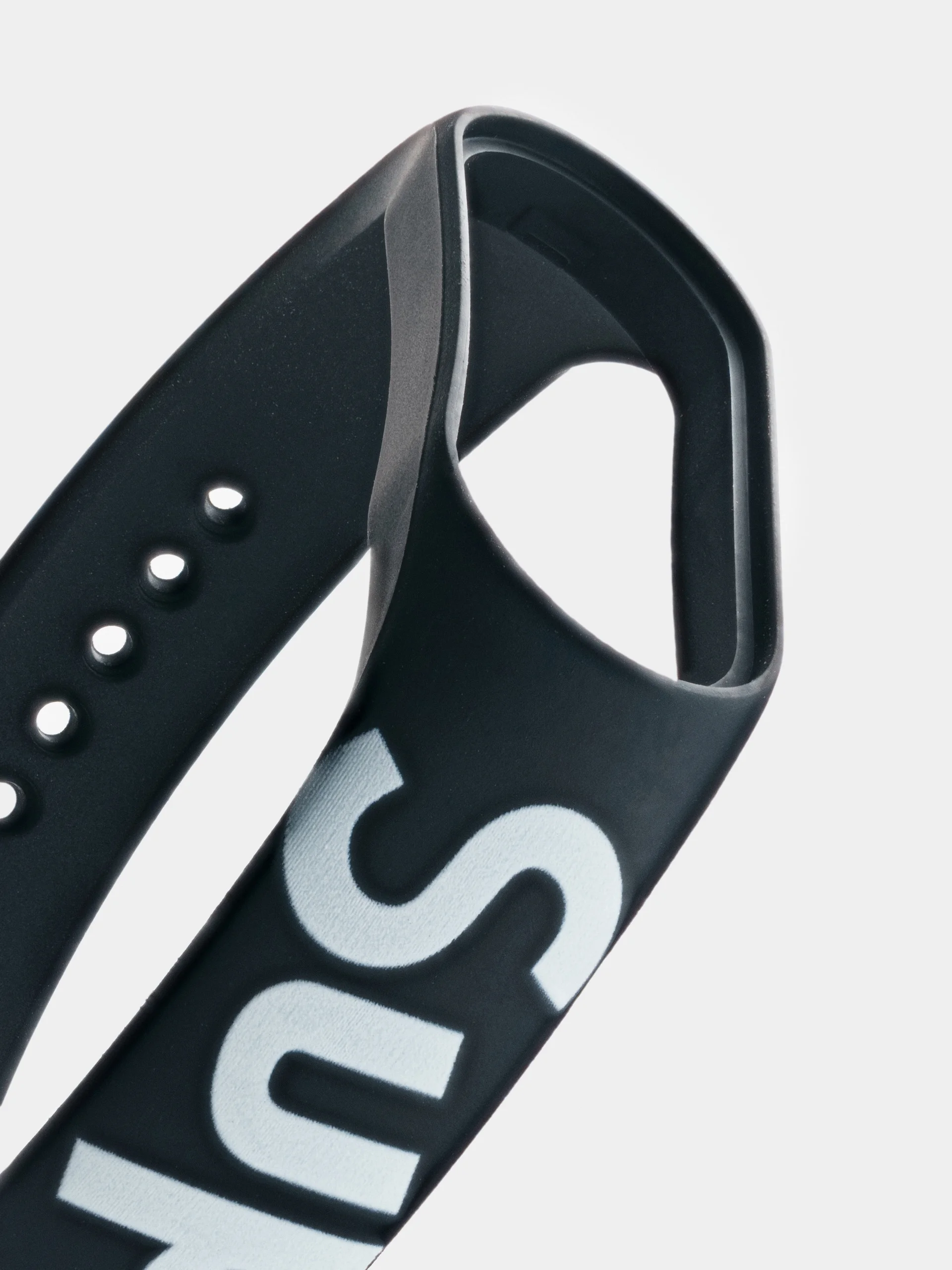 Черный ремешок для Xiaomi Mi Band 3/4/5/6/7 с рисунком