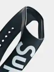 Черный ремешок для Xiaomi Mi Band 3/4/5/6/7 с рисунком