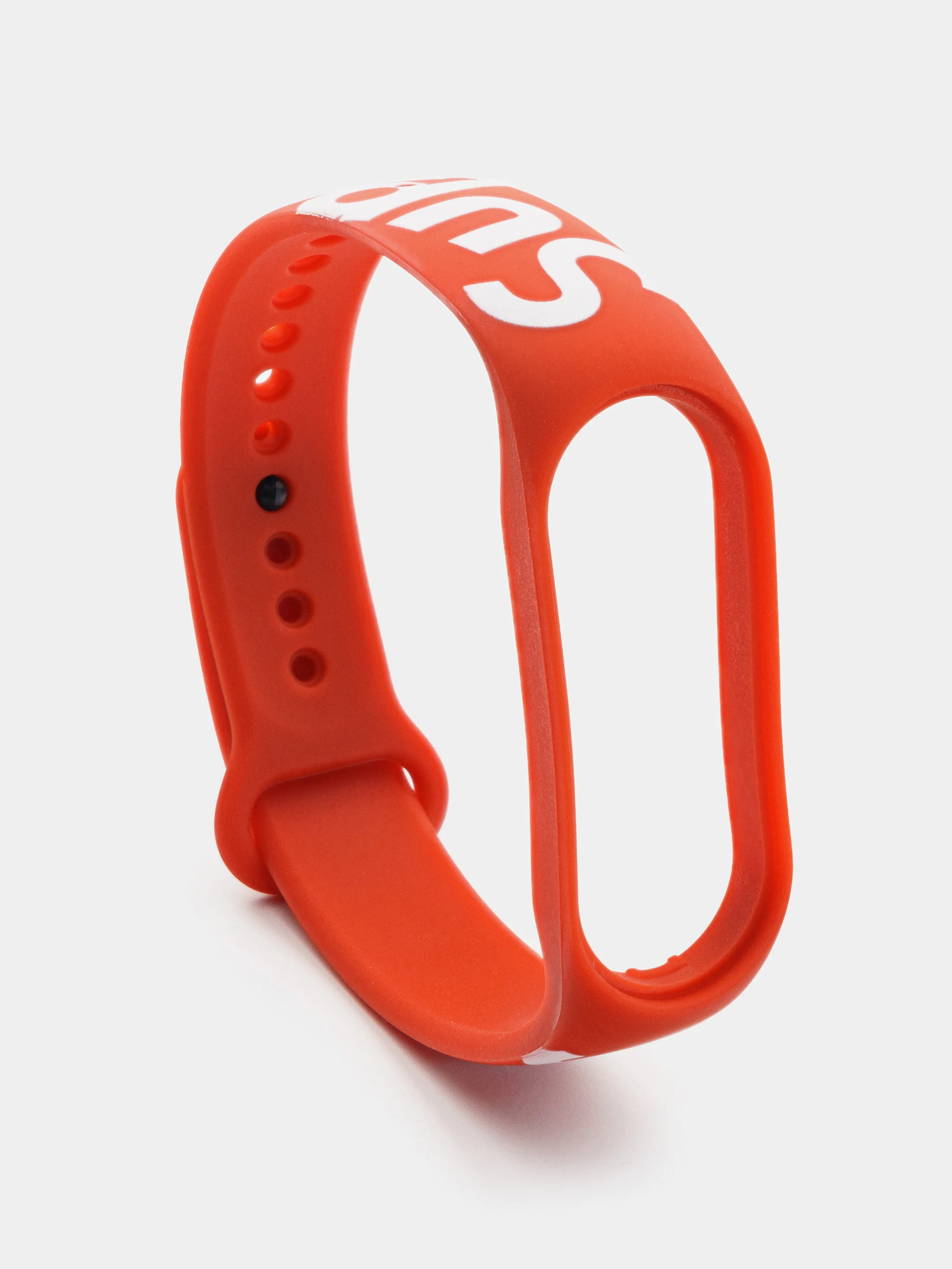 Красный ремешок для Xiaomi Mi Band 3/4/5/6/7 с рисунком