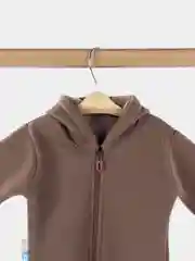 Приглушённый хаки комбинезон детский, на флисе