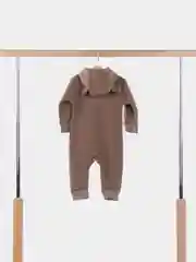 Приглушённый хаки комбинезон детский, на флисе