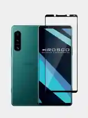 Прозрачный стекло для Sony Xperia 5 IV, mark 4 защитное ROSCO прозрачное олеофобное покрытие с рамкой