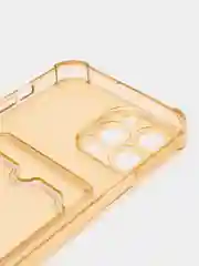Бирюзовый чехол для iPhone 13 Pro Max с карманом для карт