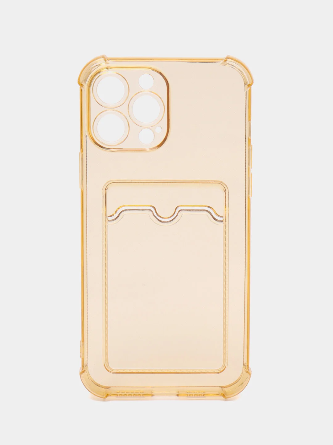 Бронзовый чехол для iPhone 13 Pro Max с карманом для карт