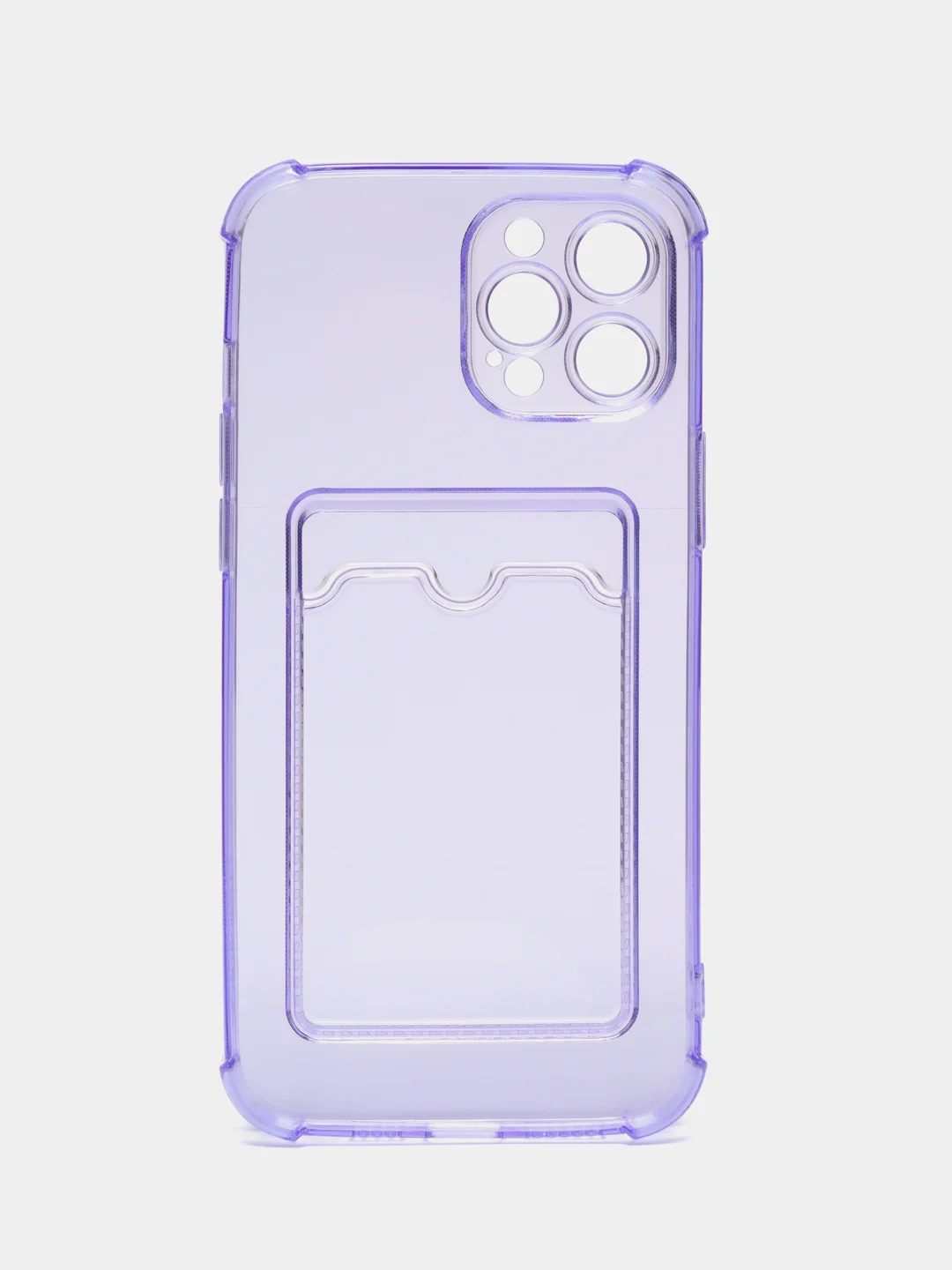 Лавандовый чехол для iPhone 12 Pro Max, с карманом для карт