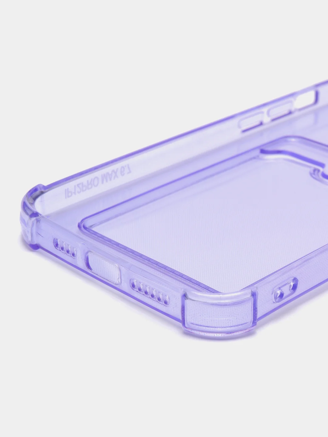 Лавандовый чехол для iPhone 12 Pro Max, с карманом для карт