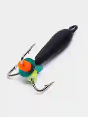 Черный мормышка вольфрам для рыбалки, крючки Mustad "Чертик", до 1,5г, зимняя, вольфрамовый черт