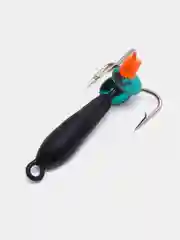 Черный мормышка вольфрам для рыбалки, крючки Mustad "Чертик", до 1,5г, зимняя, вольфрамовый черт