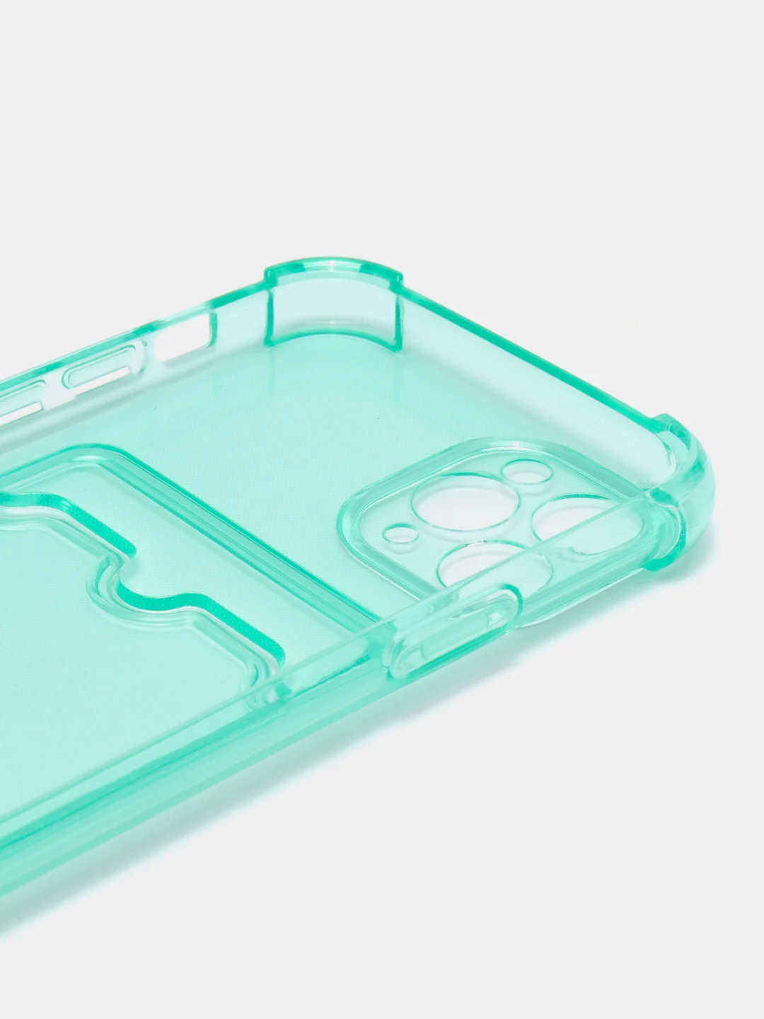 Салатовый чехол для iPhone 11 Pro, с карманом для карт