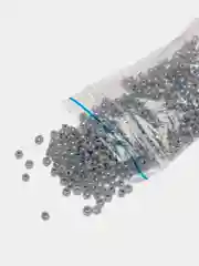 Серый меланж бисер 8/0, 3 мм, 30 грамм, разные цвета