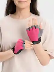 Розовый велоперчатки спортивные, для тренировок