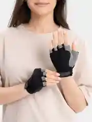 Черный велоперчатки спортивные, для тренировок