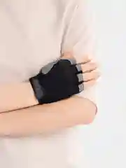 Черный велоперчатки спортивные, для тренировок