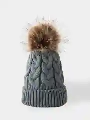 Серый детская шапка