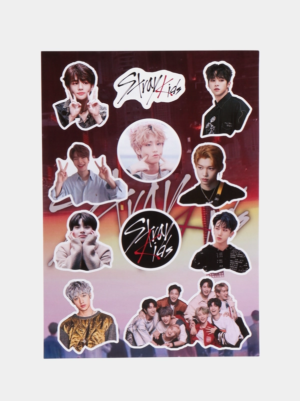 Наклейки Stray Kids (Стрэй кидс), А4