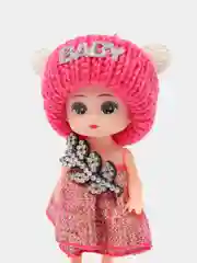 Фуксия кукла-брелок