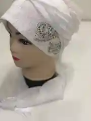 Фиолетовый готовый платок на никах / платок / женский головной убор / тюрбан женский