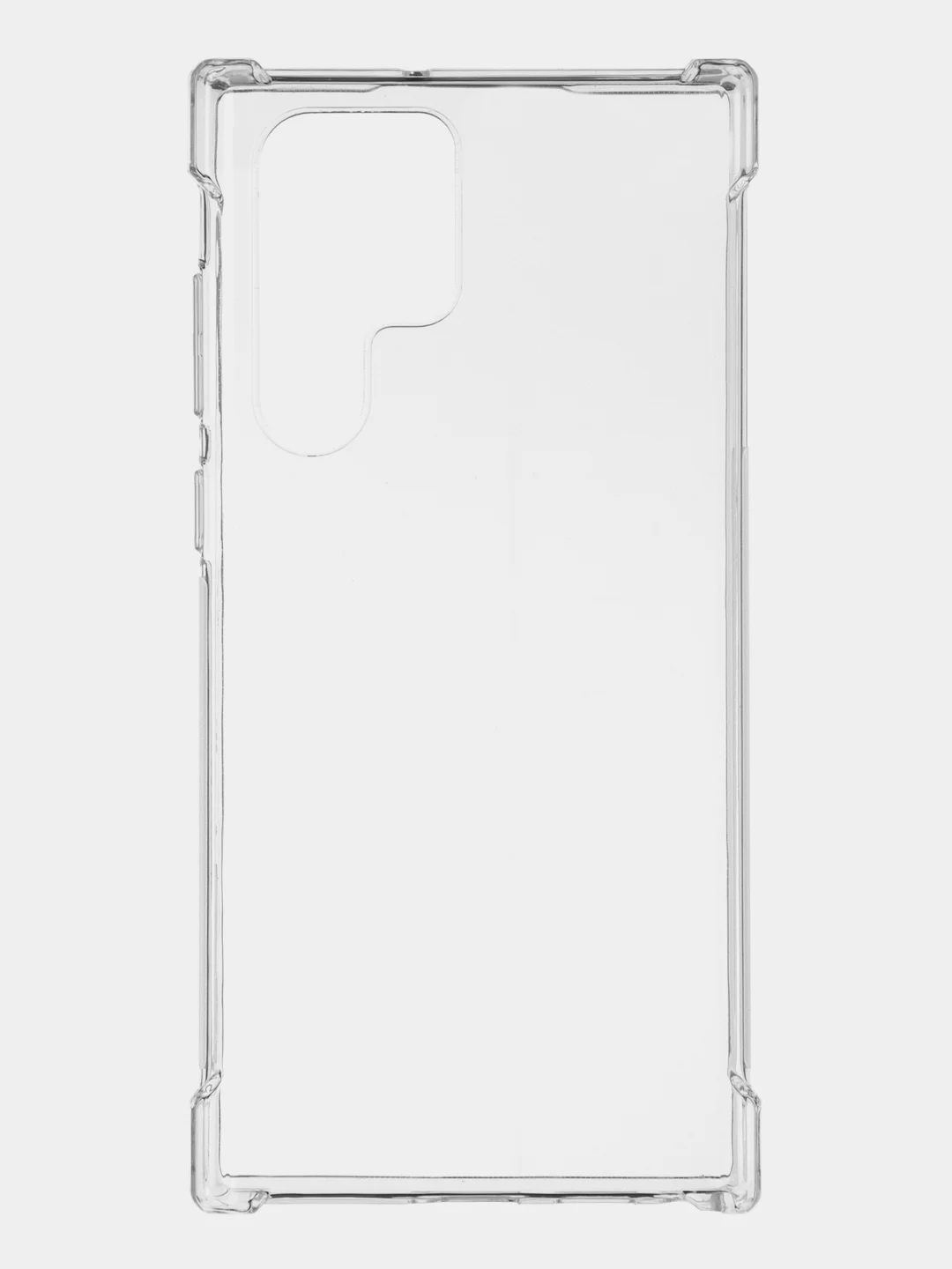 Прозрачный противоударный чехол для Samsung Galaxy S22 Ultra силиконовый BROSCORP с усиленными углами