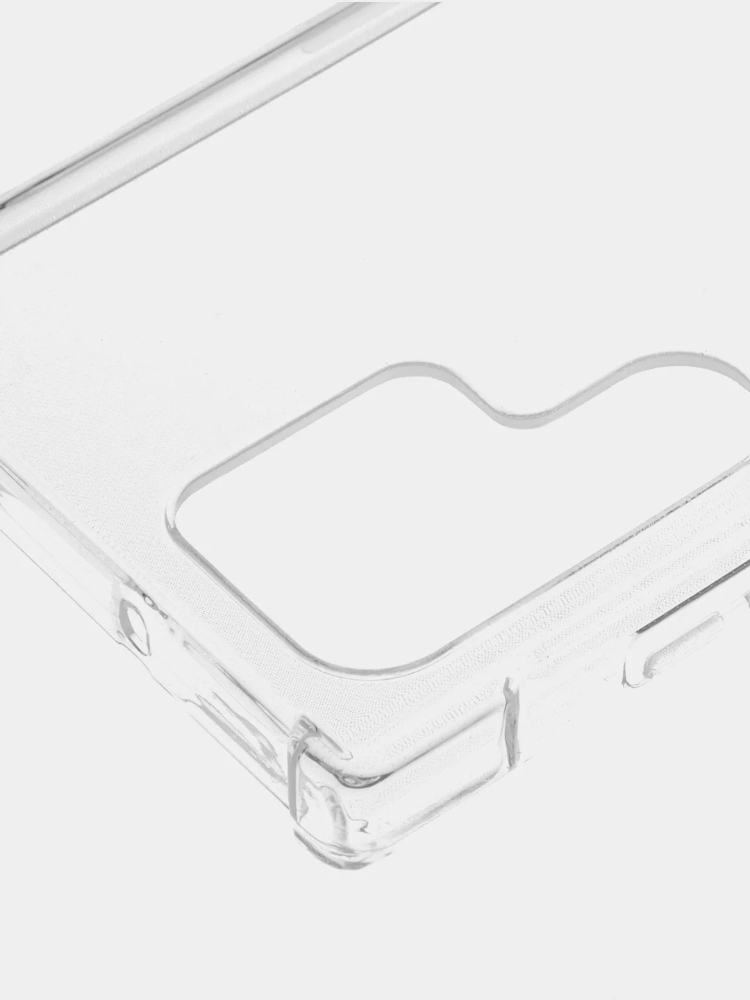 Прозрачный противоударный чехол для Samsung Galaxy S22 Ultra силиконовый BROSCORP с усиленными углами
