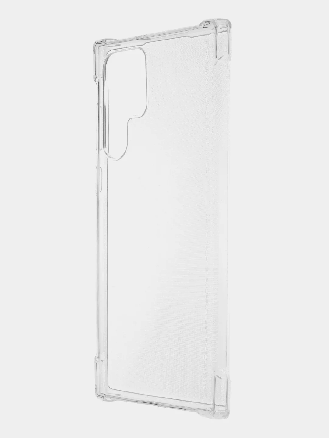 Прозрачный противоударный чехол для Samsung Galaxy S22 Ultra силиконовый BROSCORP с усиленными углами