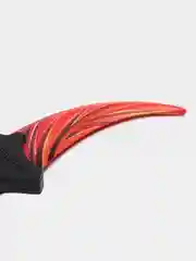 Алый нож керамбит Голд, Скретч (Scratch), Драгон гласс (Dragon Glass), деревянный